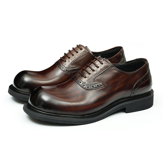 AlliElegance Luxe Brogue Oxford Dress Shoes