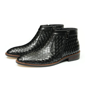 UrbanGlide Alligator Pattern Ankle Boots for Men