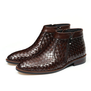 UrbanGlide Alligator Pattern Ankle Boots for Men