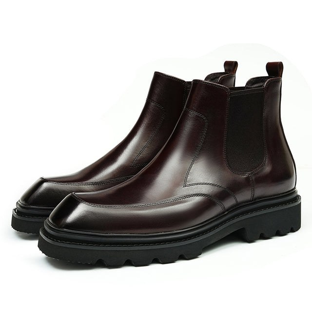 CowRoyale Sophisticated Slip-on Dress Boots