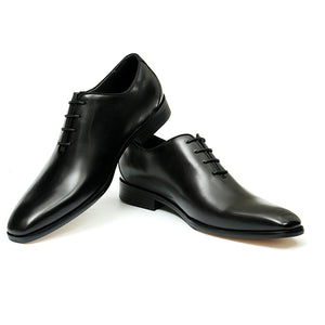 LeatherLux Lace-Up Formal Dress Wedding Shoes