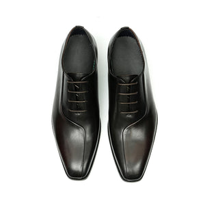 LeatherLux Lace-Up Formal Dress Shoes