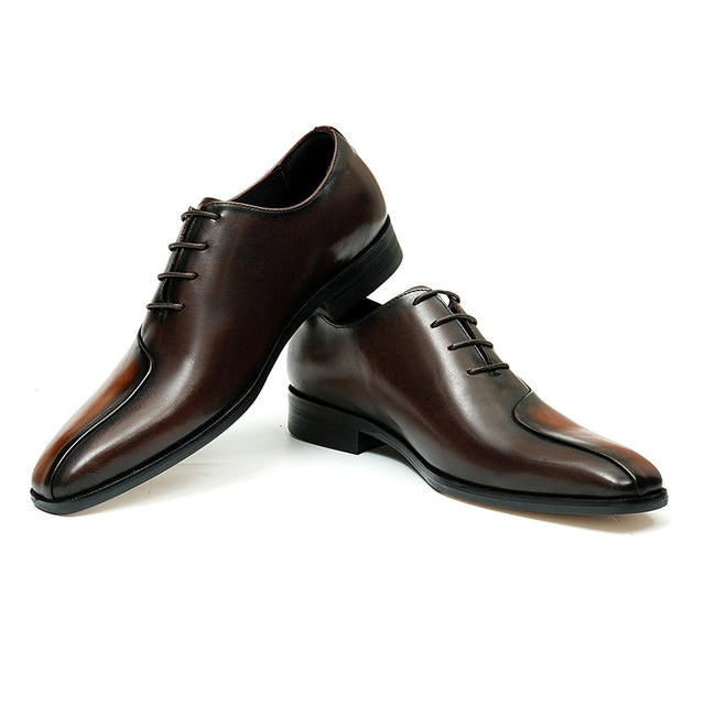 LeatherLux Lace-Up Formal Dress Shoes