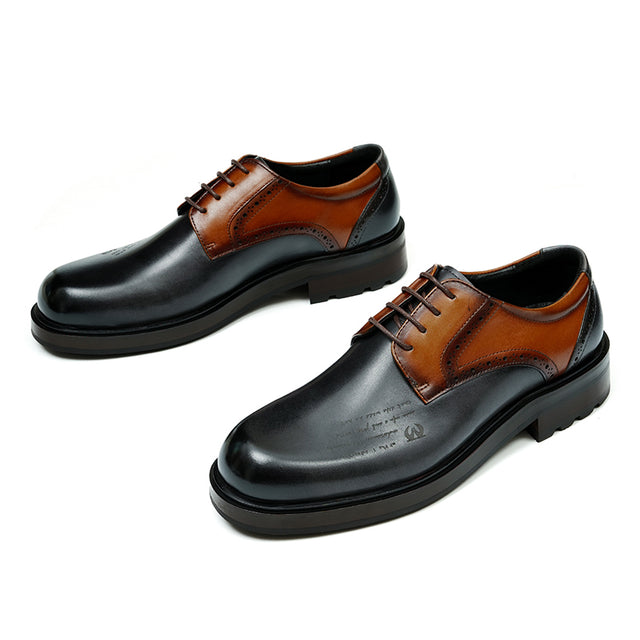 AlliElegance Luxe Brogue Oxford Dress Shoes