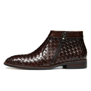 UrbanGlide Alligator Pattern Ankle Boots for Men