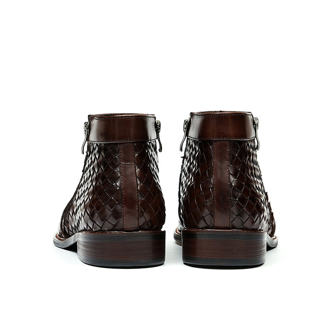 UrbanGlide Alligator Pattern Ankle Boots for Men