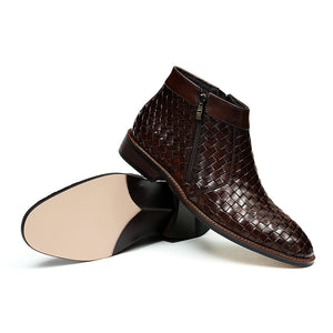 UrbanGlide Alligator Pattern Ankle Boots for Men