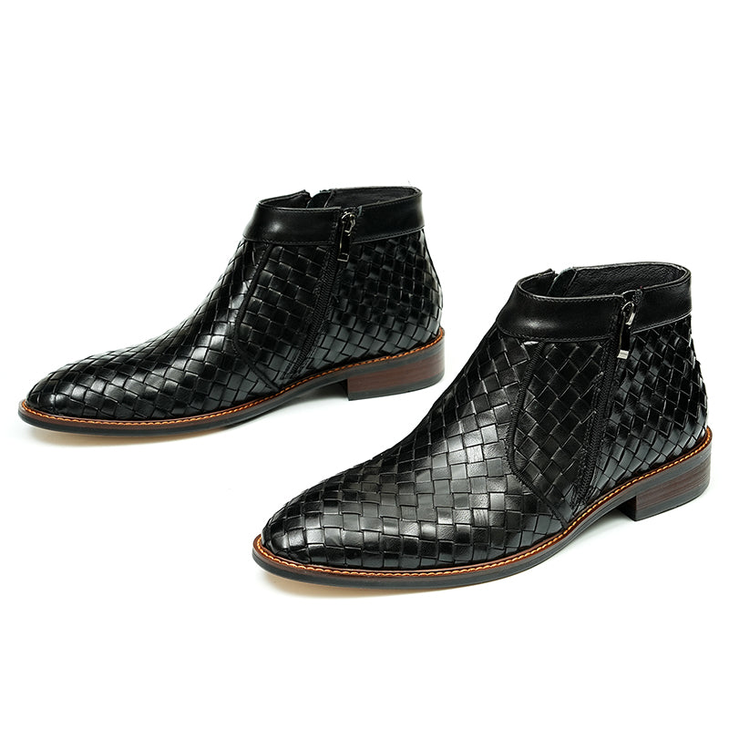 UrbanGlide Alligator Pattern Ankle Boots for Men