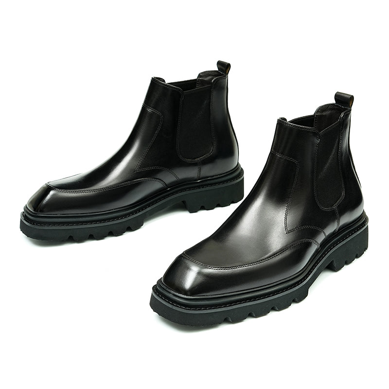 CowRoyale Sophisticated Slip-on Dress Boots