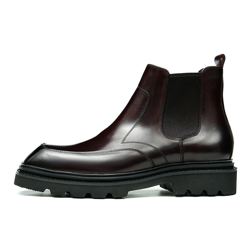 CowRoyale Sophisticated Slip-on Dress Boots