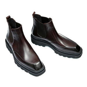 CowRoyale Sophisticated Slip-on Dress Boots