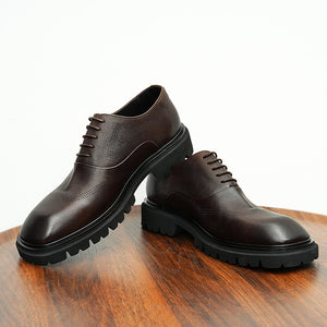 AlliElegance Luxe Lace-Up Brogue Oxford Dress Shoes