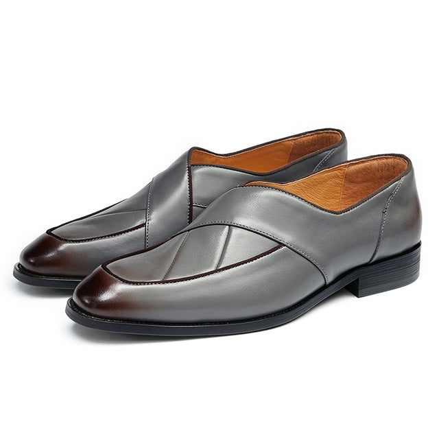 Celestova Elegance Leather Slip Loafers