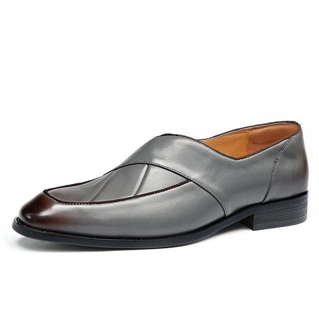 Celestova Elegance Leather Slip Loafers