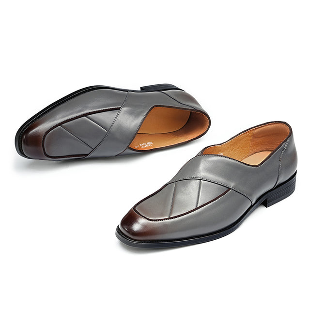 Celestova Elegance Leather Slip Loafers