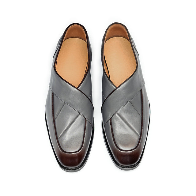 Celestova Elegance Leather Slip Loafers