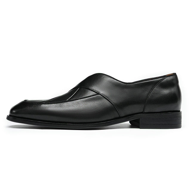 Celestova Elegance Leather Slip Loafers