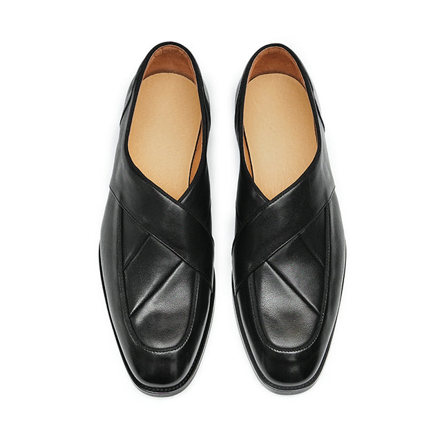 Celestova Elegance Leather Slip Loafers