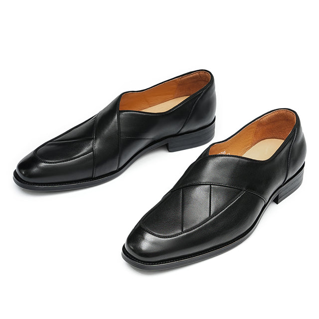 Celestova Elegance Leather Slip Loafers