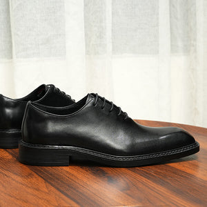 LuxeLace Leather Elegant Derby Shoes