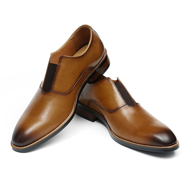 Eldorian Elegance Leather Slip Loafers