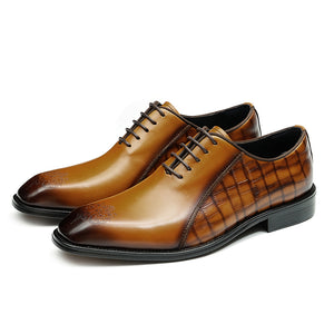 AlliElegance Luxe Brogue Oxford Dress Shoes