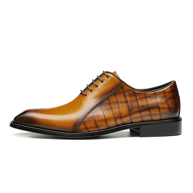 AlliElegance Luxe Brogue Oxford Dress Shoes