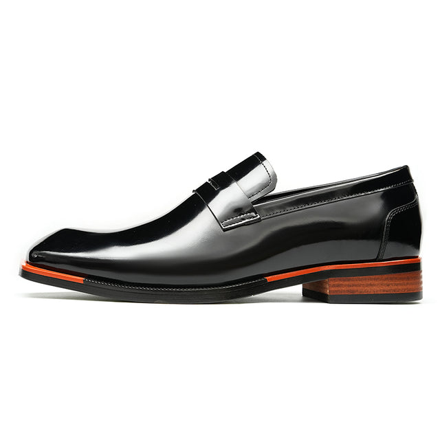 Aurastyle Ebonique Croc Leather Brogues