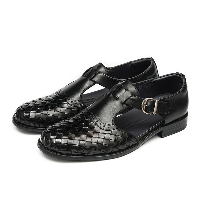 Eldorian Chic Buckle Leather Sandals