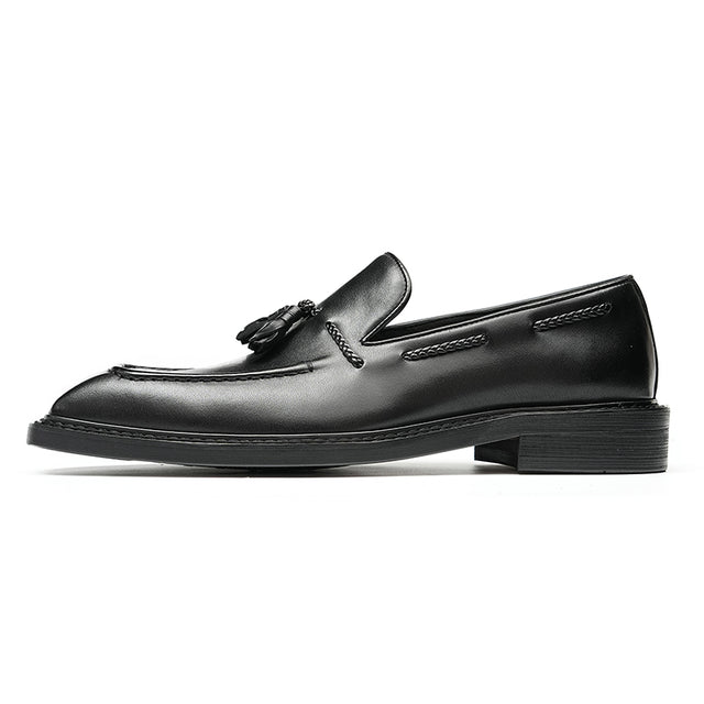 Granderie Ebonique Croc Square Toe Brogues