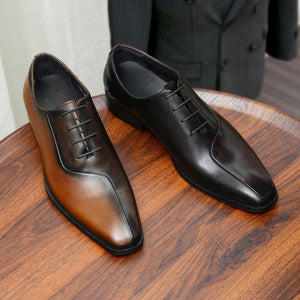 LeatherLux Lace-Up Formal Dress Shoes