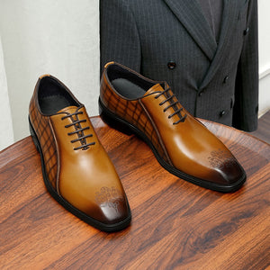 AlliElegance Luxe Brogue Oxford Dress Shoes