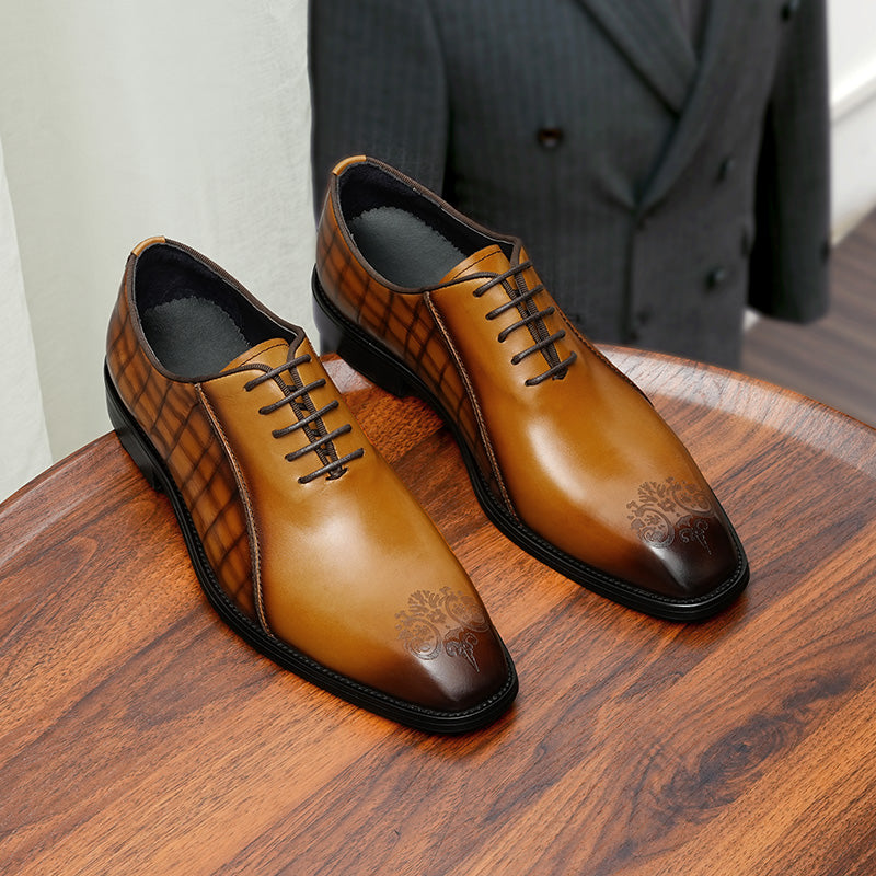 AlliElegance Luxe Brogue Oxford Dress Shoes