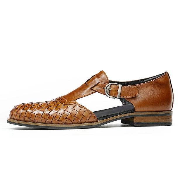 Eldorian Chic Buckle Leather Sandals