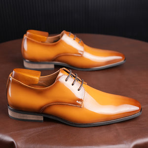 CrocLuxe Embossed Square Toe Stylish Oxford Dress Shoes