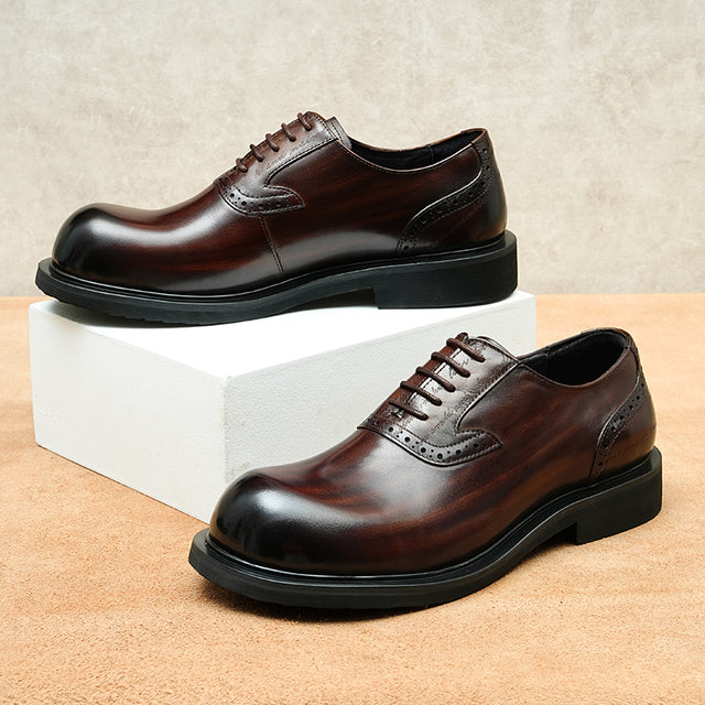 AlliElegance Luxe Brogue Oxford Dress Shoes