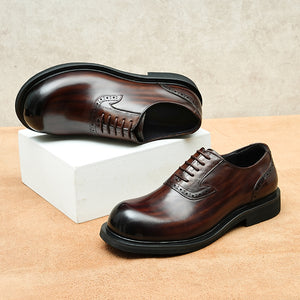 AlliElegance Luxe Brogue Oxford Dress Shoes