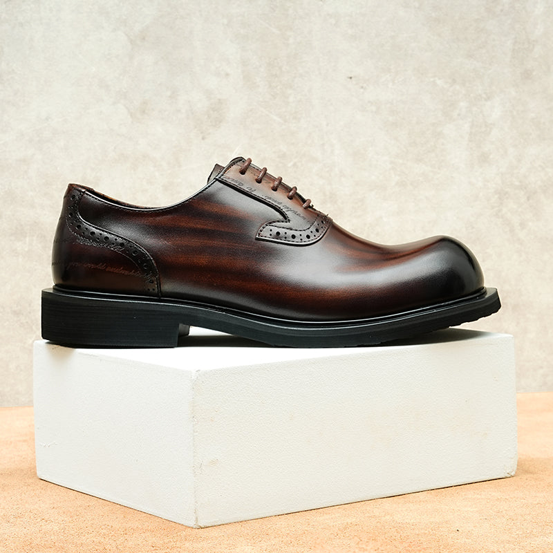 AlliElegance Luxe Brogue Oxford Dress Shoes