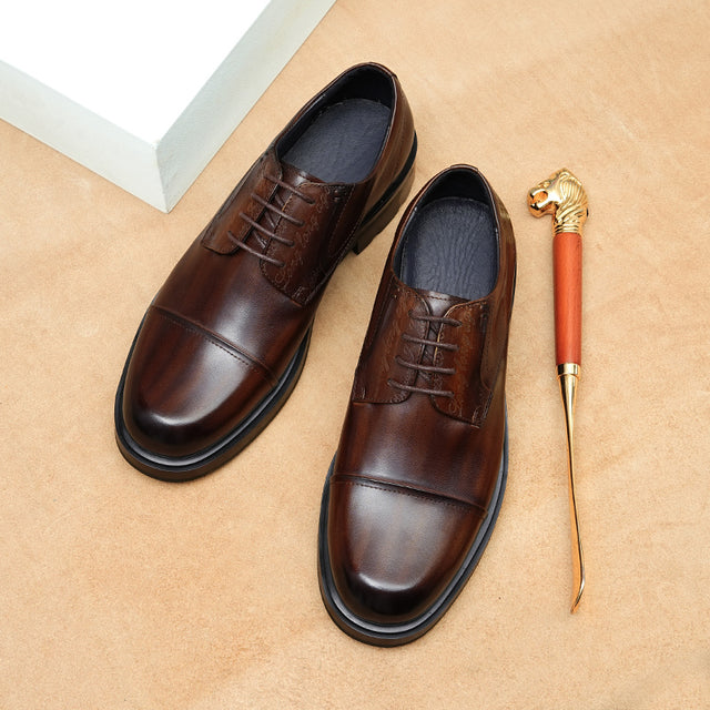 AlliElegance Luxe Brogue Oxford Dress Shoes