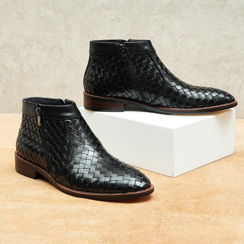 UrbanGlide Alligator Pattern Ankle Boots for Men