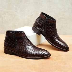 UrbanGlide Alligator Pattern Ankle Boots for Men