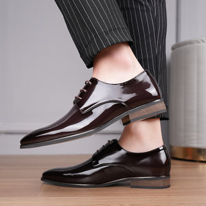 CrocLuxe Embossed Square Toe Stylish Oxford Dress Shoes