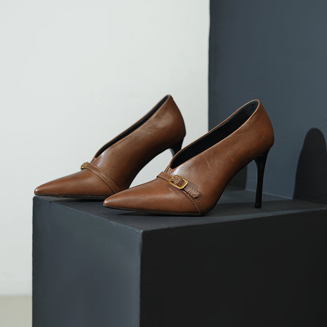 AlliLuxe Classic Elegant Heel Shoes