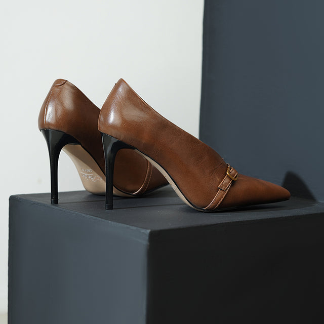 AlliLuxe Classic Elegant Heel Shoes