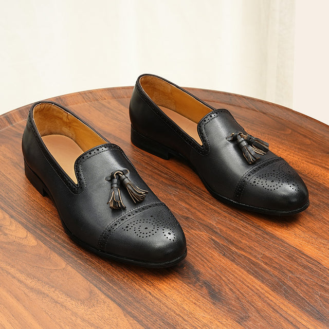 Exoticade Diamoré Ebonique Croc Loafers