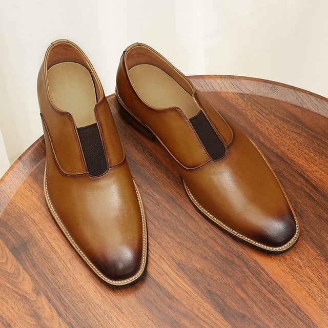 Eldorian Elegance Leather Slip Loafers