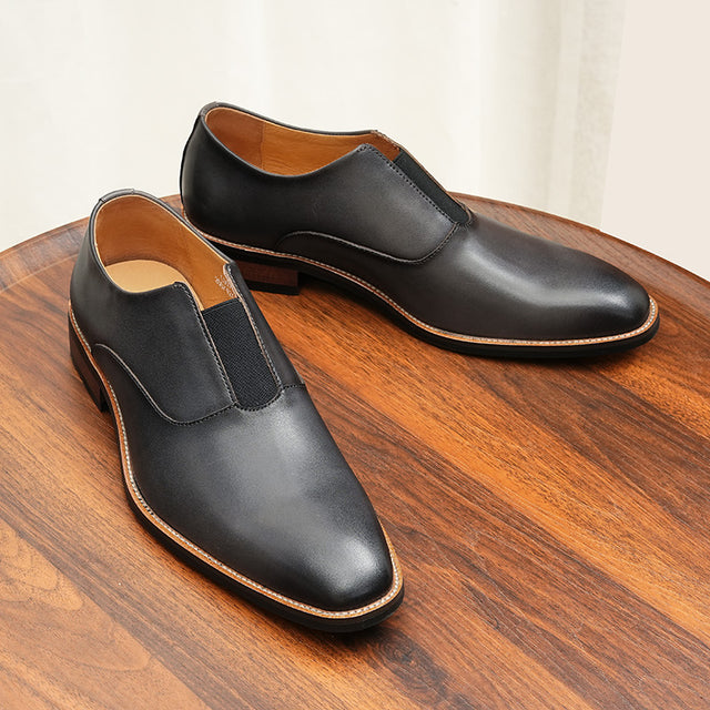 Eldorian Elegance Leather Slip Loafers