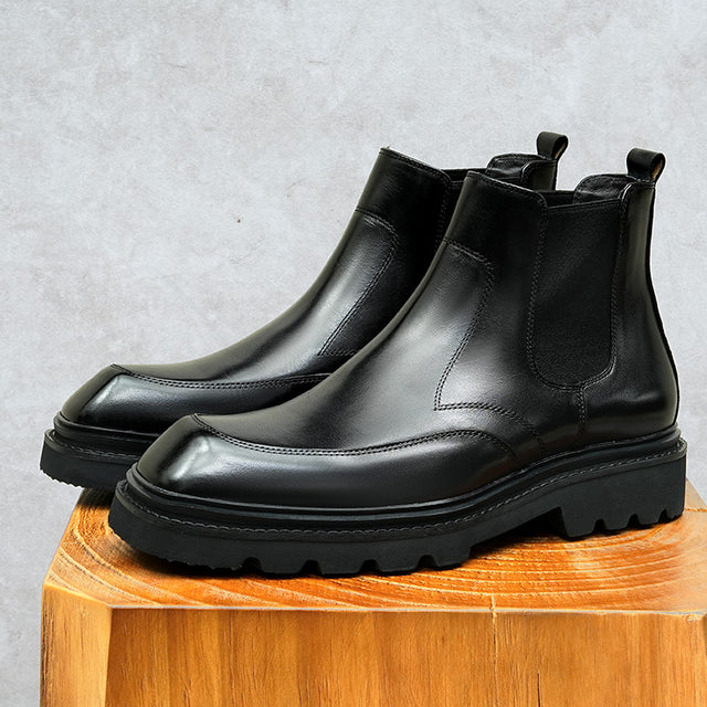 CowRoyale Sophisticated Slip-on Dress Boots