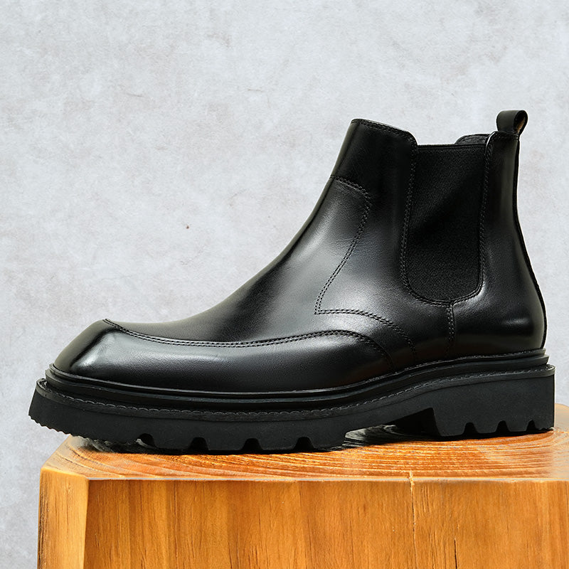 CowRoyale Sophisticated Slip-on Dress Boots