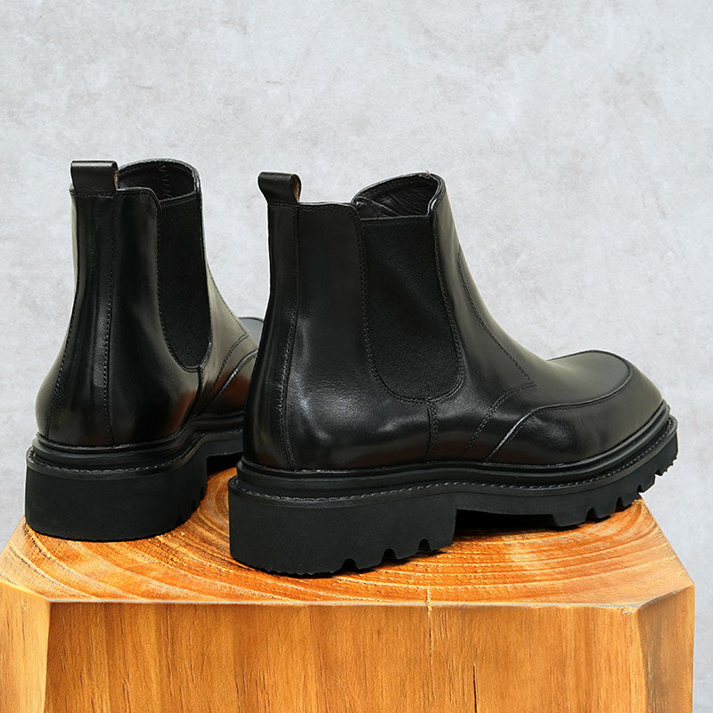 CowRoyale Sophisticated Slip-on Dress Boots